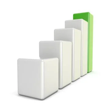 3D growth graph bars. Success concept 3D growth graph bars. Success concep... Stock Photos