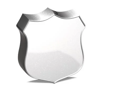 3d guard silver sign over white background Stock Illustration