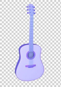 3d guitar. Six-string guitar, classical. Musical string instruments Stock Illustration