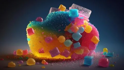 3d Gummy candy Stock-Illustration
