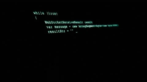 3D Hacking code data flow stream on green screen with typing coding symbols Stock Footage 196134172