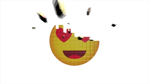 3D Haha emoji button Animation with increasing counting of numbers on isolate Stock Footage 153873355