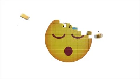 3D Haha emoji button Animation with increasing counting of numbers on isolate Stock Footage 153876301
