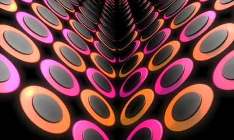 3D Halftone VJ Loop (2) Stock Footage 32425448