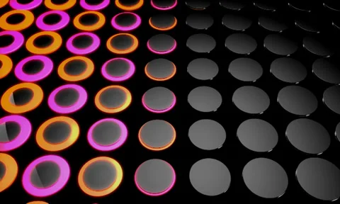3D Halftone VJ Loop (9) Video stock 32425519