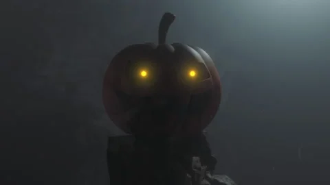 3D Halloween pumpkin Stock Footage 160720500