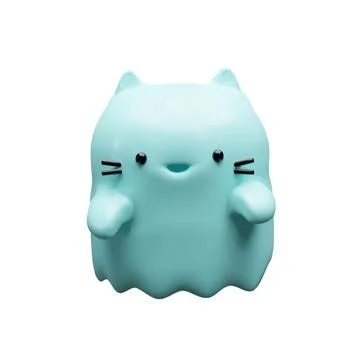 3d Halloween render cat ghost Stock Illustration