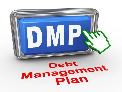 3d hand cursor - dmp button Stock Illustration