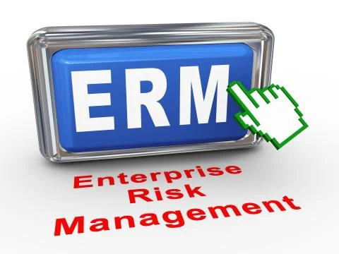 3d hand cursor - erm button Stock Illustration