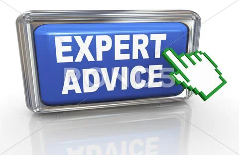 3d hand cursor expert advice Stock Illustration