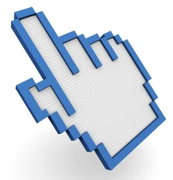 3d hand cursor Stock Illustration