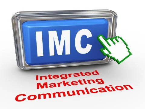 3d hand cursor - imc button Stock Illustration