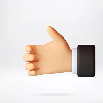 3d hand holding gesture. Stock Illustration