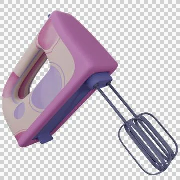 3D Hand Mixer Isolated Object Ilustração Stock