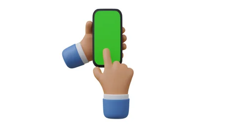 3d hand tapping phone 動画素材 170475515