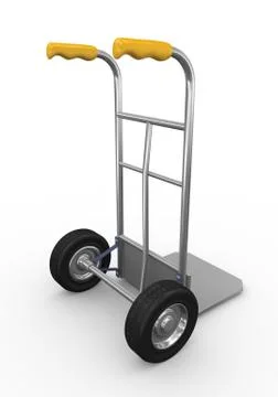 3d hand truck Stock Illustration