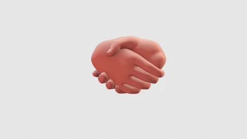 3d Handshake Video stock 292991017