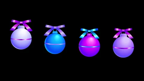 3D Hanging Balls  Loading Stock Footage 256072871