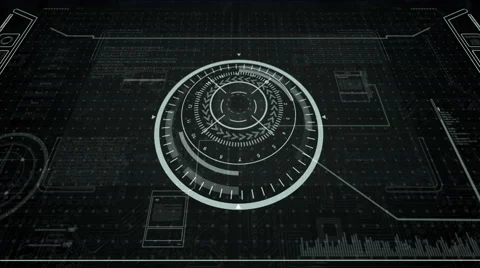 3D Head-Up Display.Camera zoom in. Stock Footage 65781394