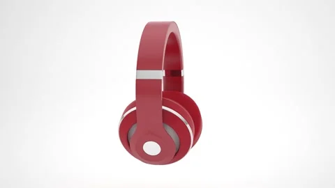 3D headphone Stock Footage 159153171