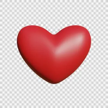 3d heart. 3d render. Stock Illustration