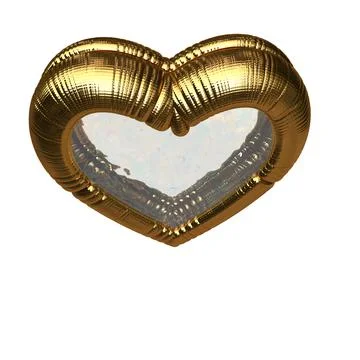 3D heart in a frame Stock Illustration