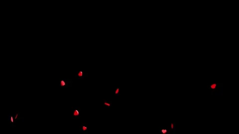3D Heart Icon Explosion effect on black background. 库存影片 336105915