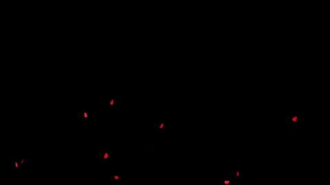 3D Heart Icon Explosion effect on black background. 库存影片 336105918