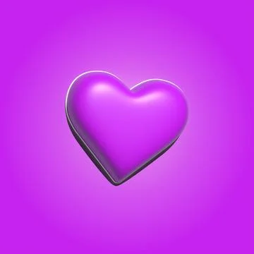 3D Heart Icons - Editable vector eps Stock Illustration