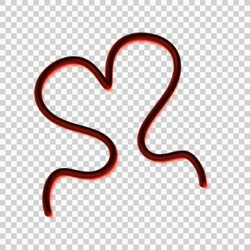 3D Heart Line Stock Photos