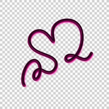 3D Heart Line Stock Photos