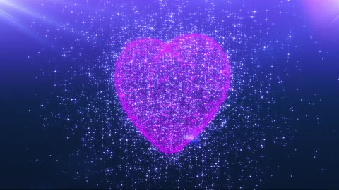 3d heart made of particles. heart rotate... | Stock Video | Pond5