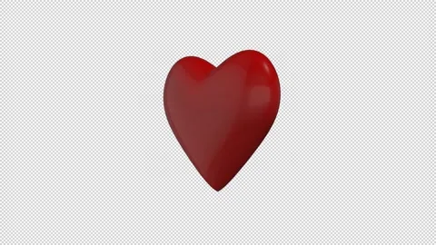 3D Heart or Love shape Stock Footage 147481715