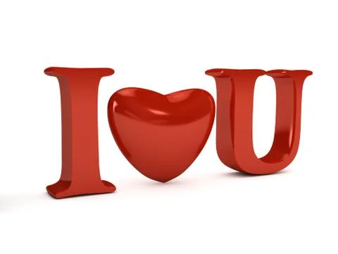 3d heart over white background Illustrazione stock