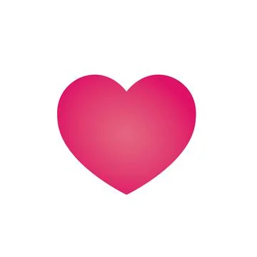 3d heart sign icon. Vector illustration eps 10 Stock Illustration