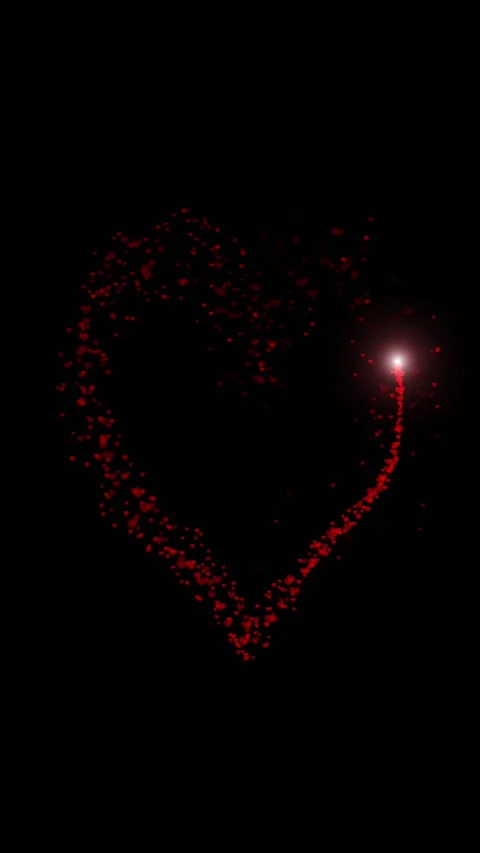 3d heart symbol loop motion on black background Stock Footage 337662407