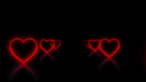 3D Hearts Seamless Loop For Valentines Day Stock Footage 260706871