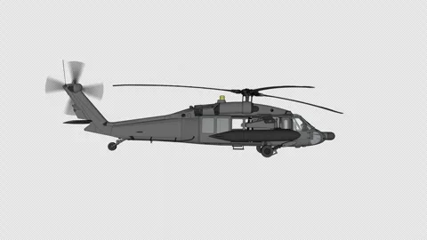 3d helicopter alpha channel loop Stock Footage 242141164
