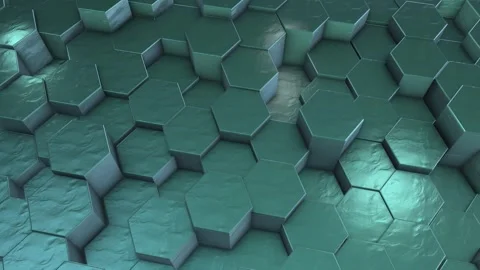 3d Hexagon Background Stock Footage 264649305