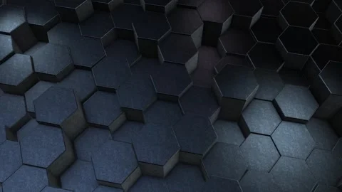 3d Hexagon Background Stock Footage 264649343