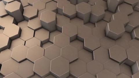3d Hexagon Background Stock Footage 264649521