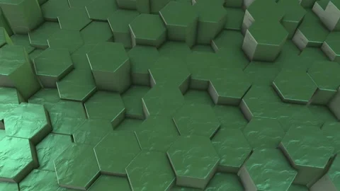 3d Hexagon Background Stock Footage 264649551