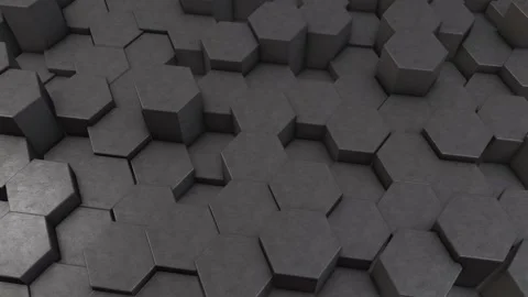 3d Hexagon Background Stock Footage 264649634
