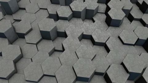 3d Hexagon Background Stock Footage 264649732