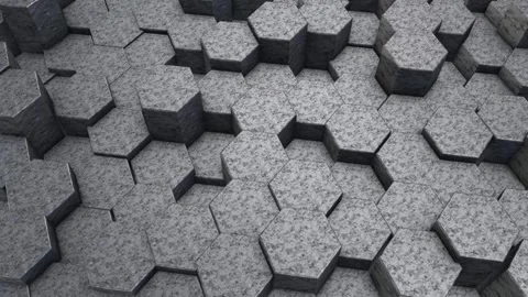 3d Hexagon Background Stock Footage 264649787