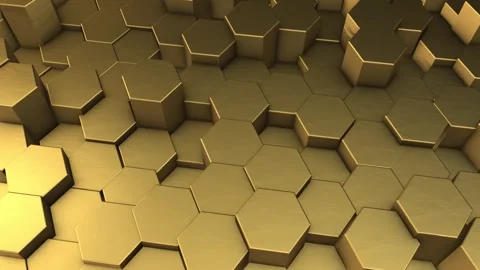 3d Hexagon Background Stock Footage 264649867