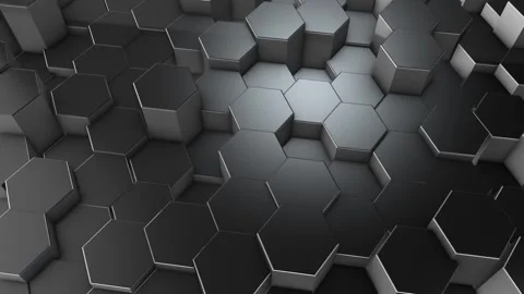 3d Hexagon Background Stock Footage 264649868