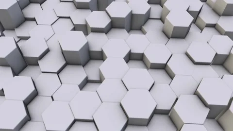3d Hexagon Background Stock Footage 264649871