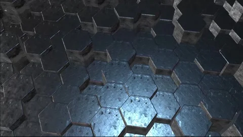 3d Hexagon Background Stock Footage 264650006