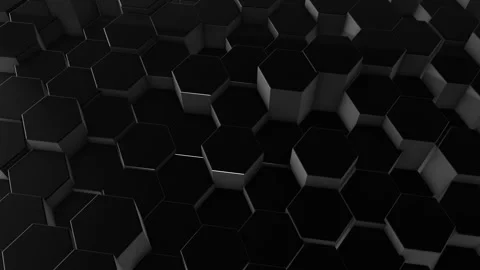 3d Hexagon Background Stock Footage 264650421